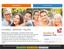 Tablet Screenshot of familien-senioreninfo.at